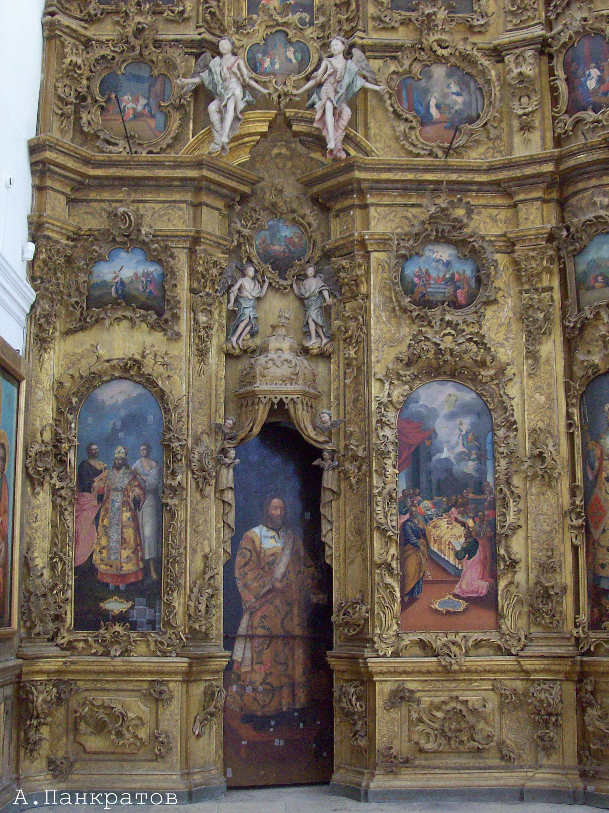 Морозовица. Троице-Гледенский монастырь. Собор Троицы Живоначальной. Иконостас, северная часть